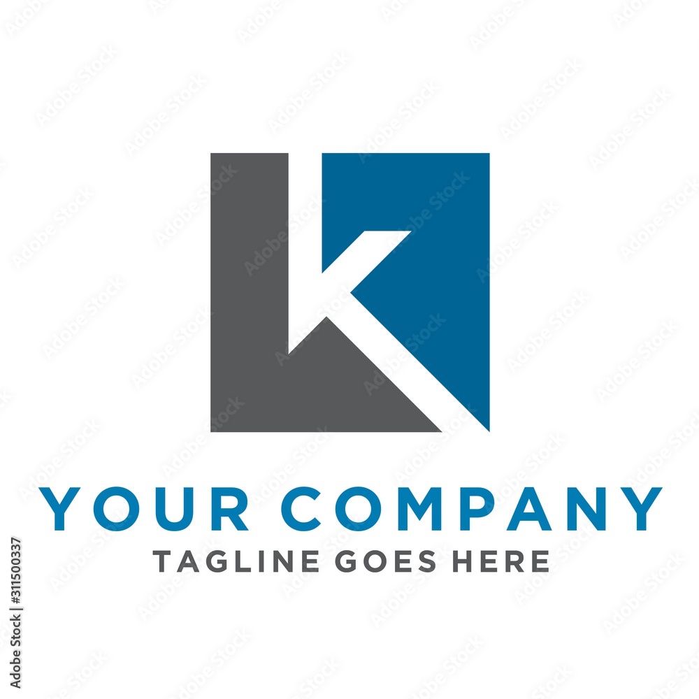 Letter K alphabet Icon logo on isolated Vector image Letter K alphabet Icon logo on isolated Vector image
