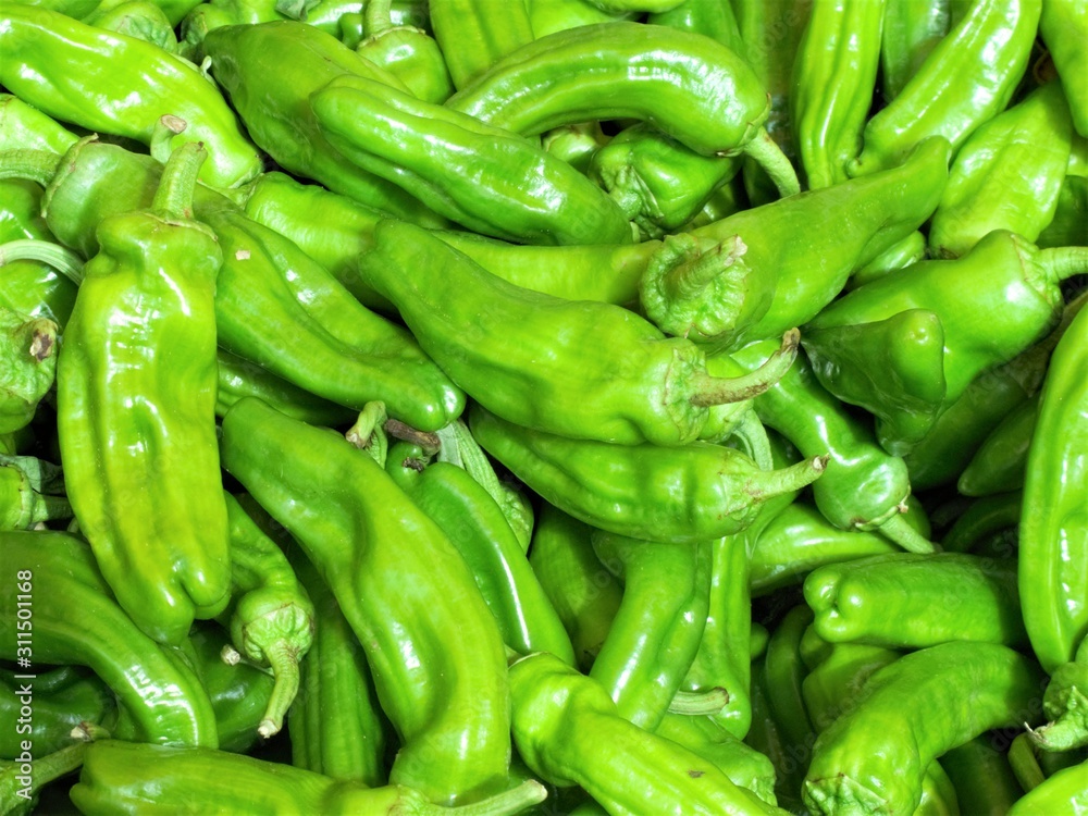 green chili peppers