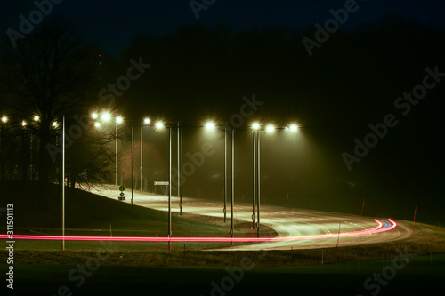 Photography Stockholm, Sweden The 261 highway at night out to Ekero.