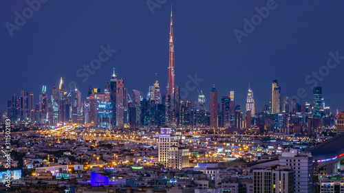 Dubai Skyline from Barsha Heights
