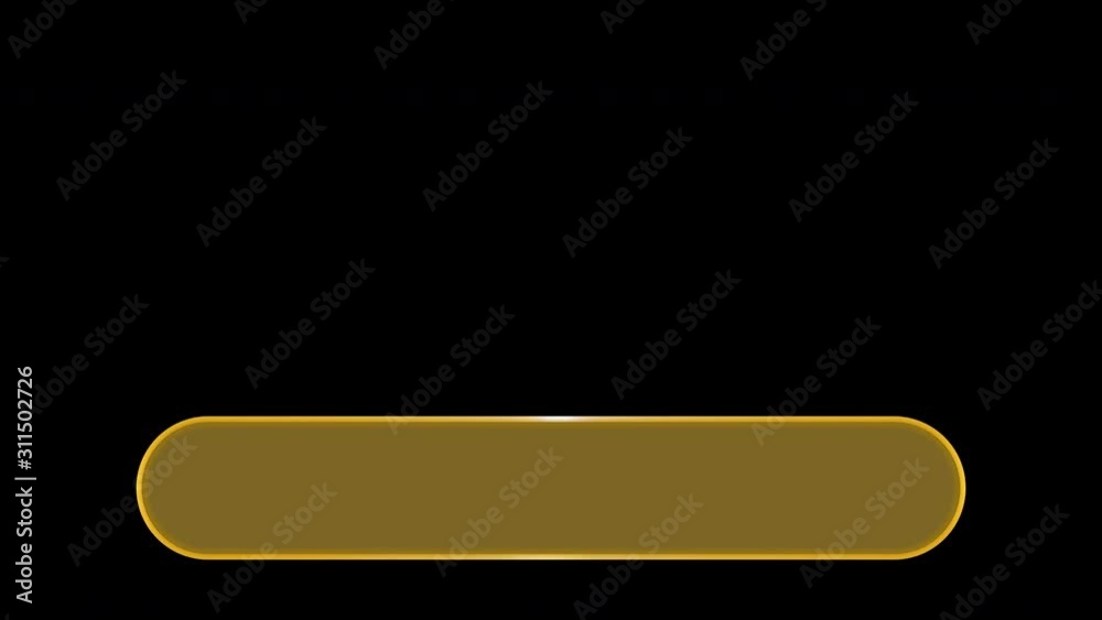 Animated Lower Third  Alpha Channel Orange Blank Overlay Spot Place For Titles And Names On Transparent Background