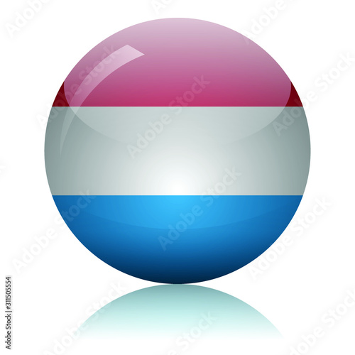 Luxembourg flag glass icon vector illustration Free Download Luxembourg flag glass icon vector illustration - GFXLoad