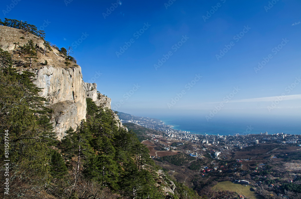 View from the cliff of Stavri Kaya