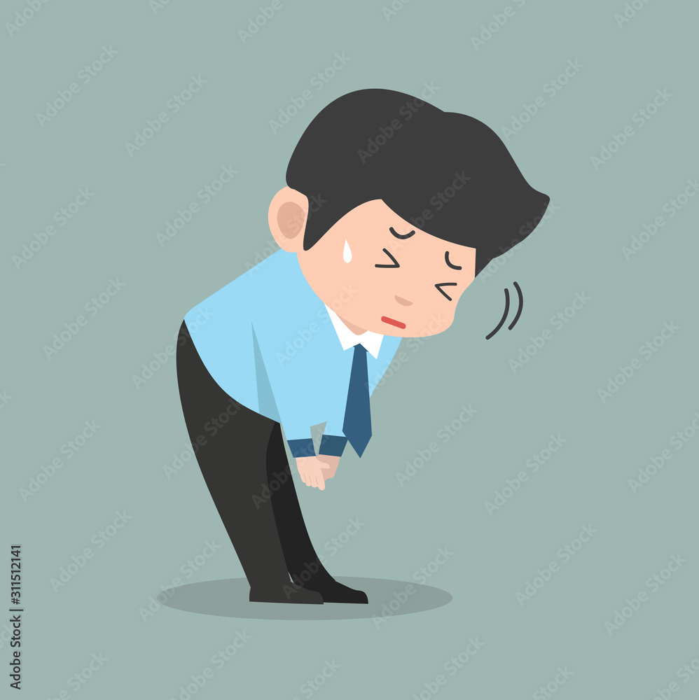 Businessman sorry character business vector
