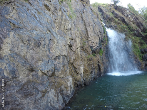 Views of waterfalls and rocky cliffs