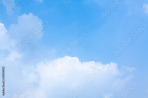 blue sky with white clouds