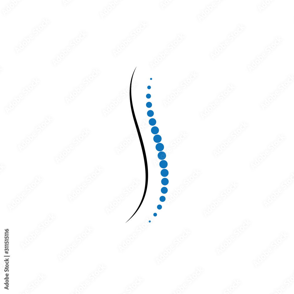 Spine diagnostics symbol logo template vector illustration Spine diagnostics symbol logo template vector illustration