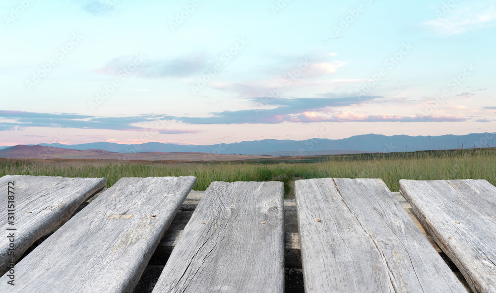 wooden table on the nature wooden table on the nature