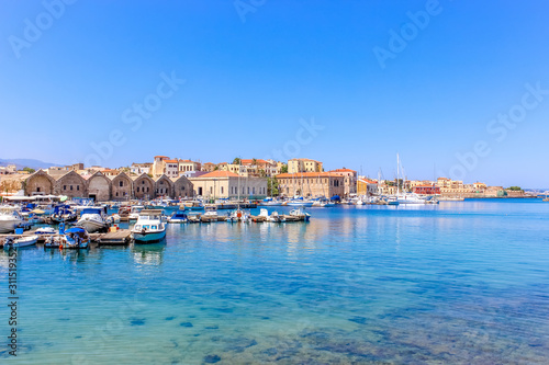 Panorama of the Mediterranean city - view from the sea