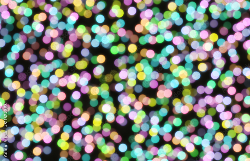 party confettie bokeh lights