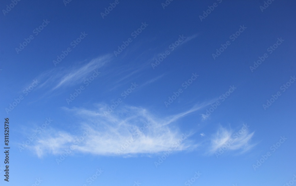 爽やかな青空と白い雲