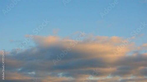Timelapse of Blue Pastel Sky