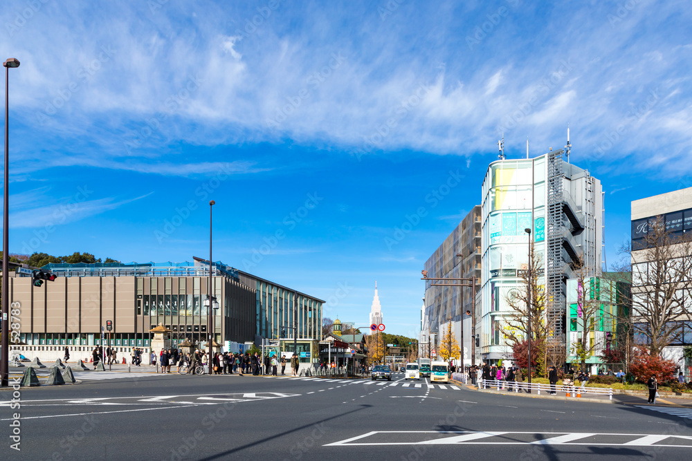 (東京都-都市風景)表参道口周辺の風景６