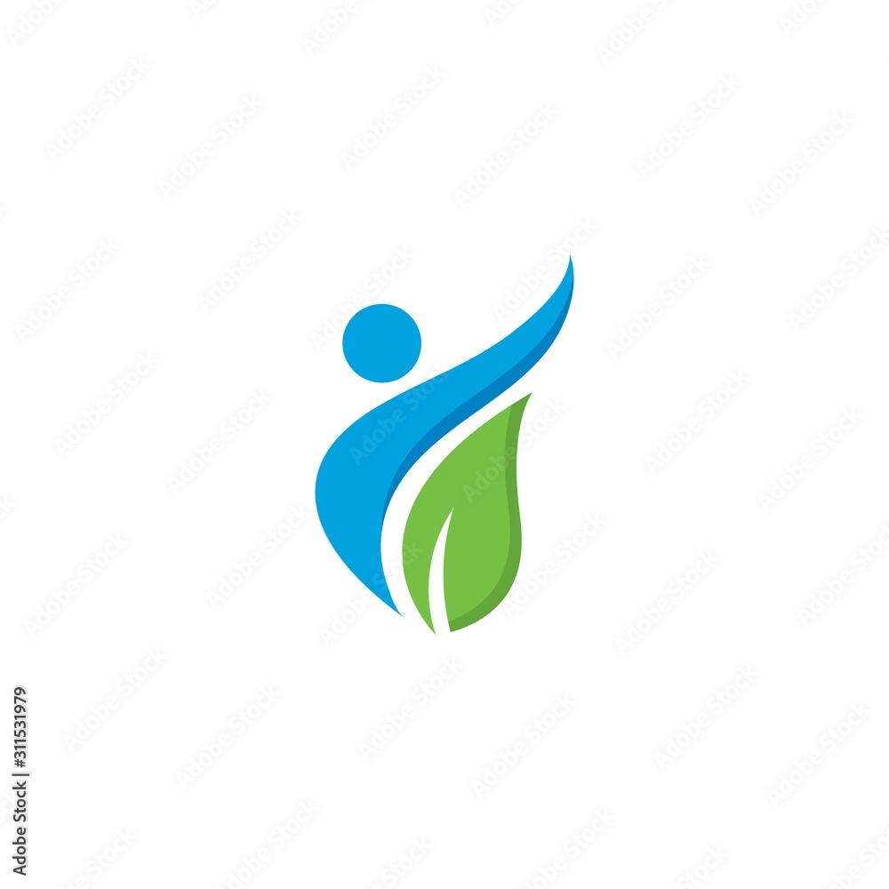 Human Healthy Life Logo template vector icon Human Healthy Life Logo template vector icon