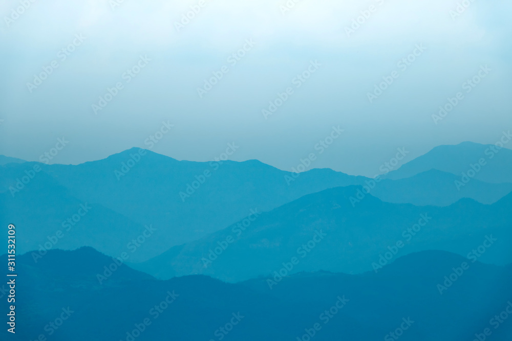 A continuous mountain. Background of Chinese ink painting. A continuous mountain. Background of Chinese ink painting.