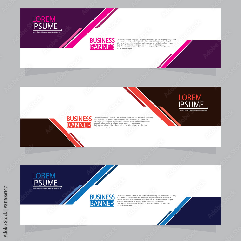 Fototapeta premium Banner background.modern template design.Vector illustration.