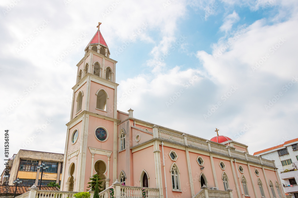 Obraz premium Catholic architecture, Chinese religion.