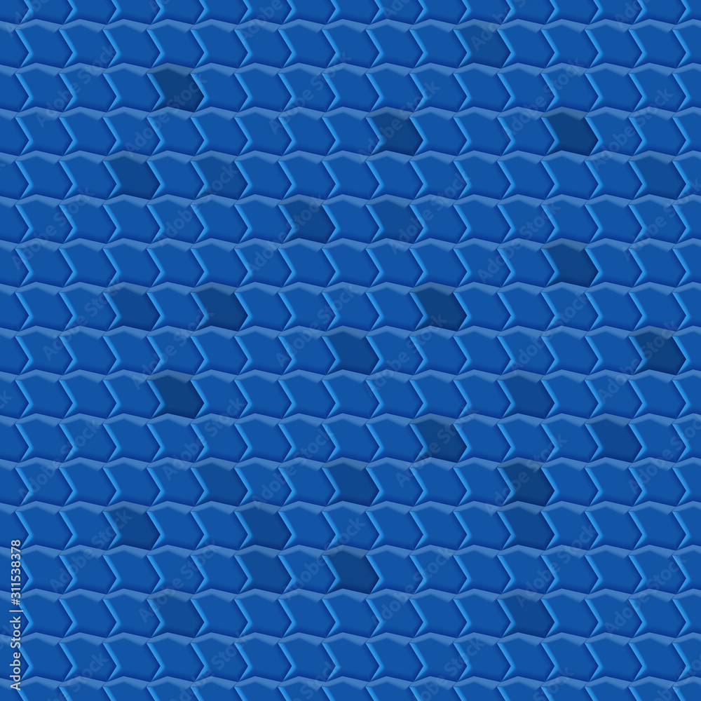 Abstract seamless pattern of tiles fitted to each other, in blue colors Abstract seamless pattern of tiles fitted to each other, in blue colors