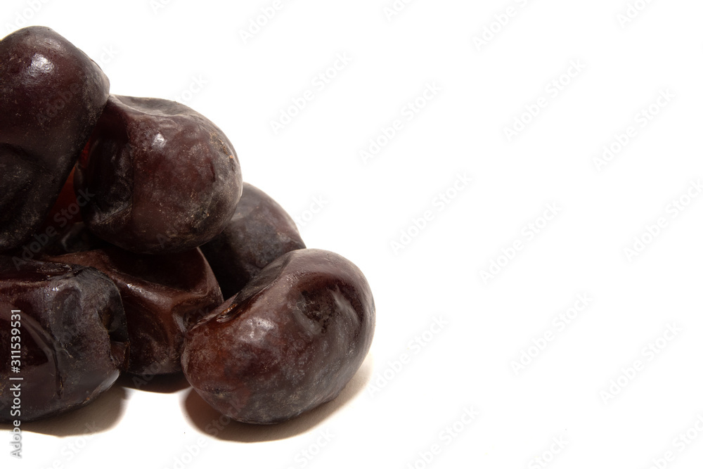 Dates isolated on white background Dates isolated on white background