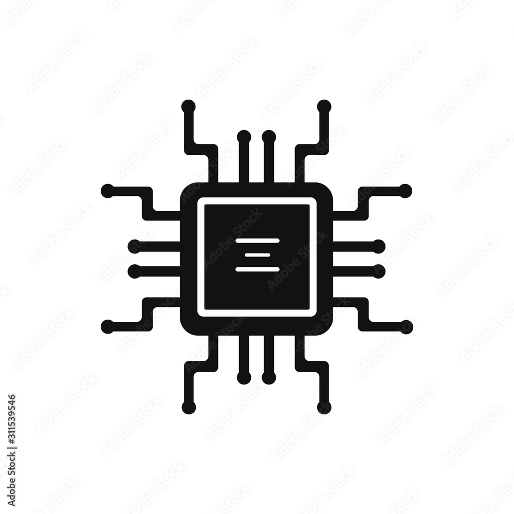 Computer Processing Icon