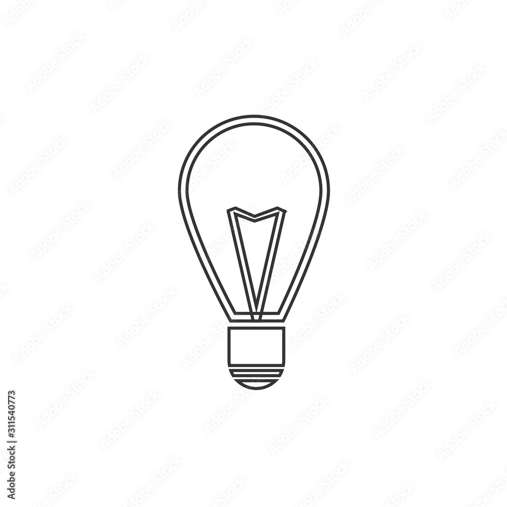 Fototapeta premium bulb icon vector illustration for website and design icon