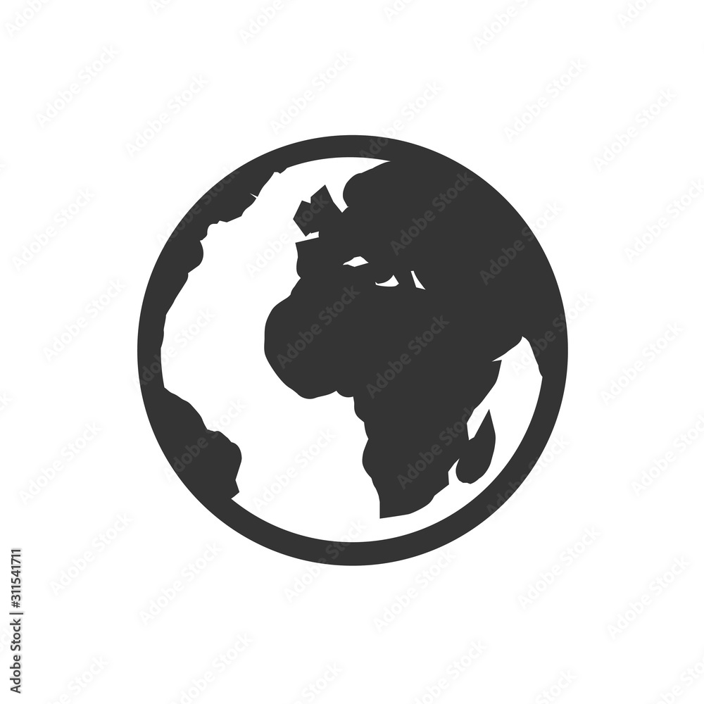 earth icon vector illustration for website and design icon earth icon vector illustration for website and design icon