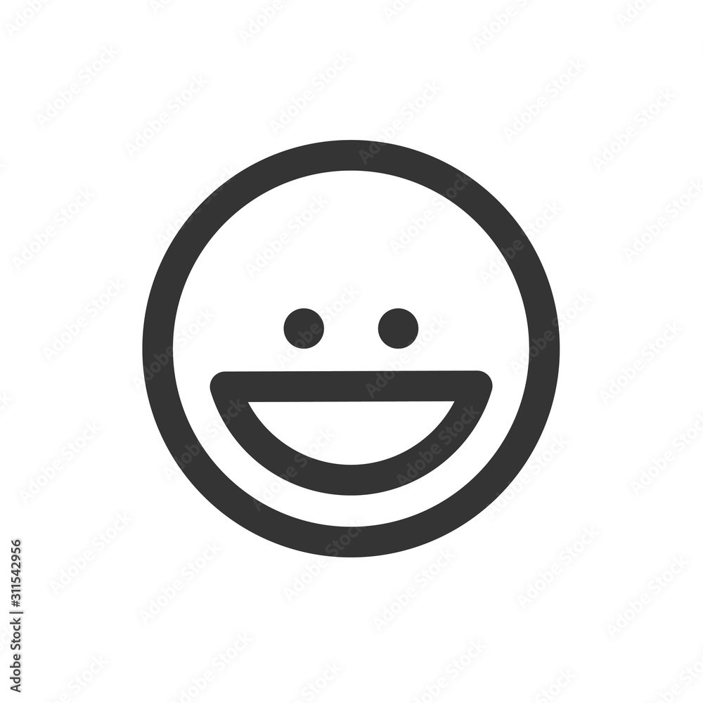 smiley face icon vector illustration for website and design icon smiley face icon vector illustration for website and design icon