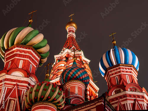 Moskow Onion Chapel Tower in colorful impression photo