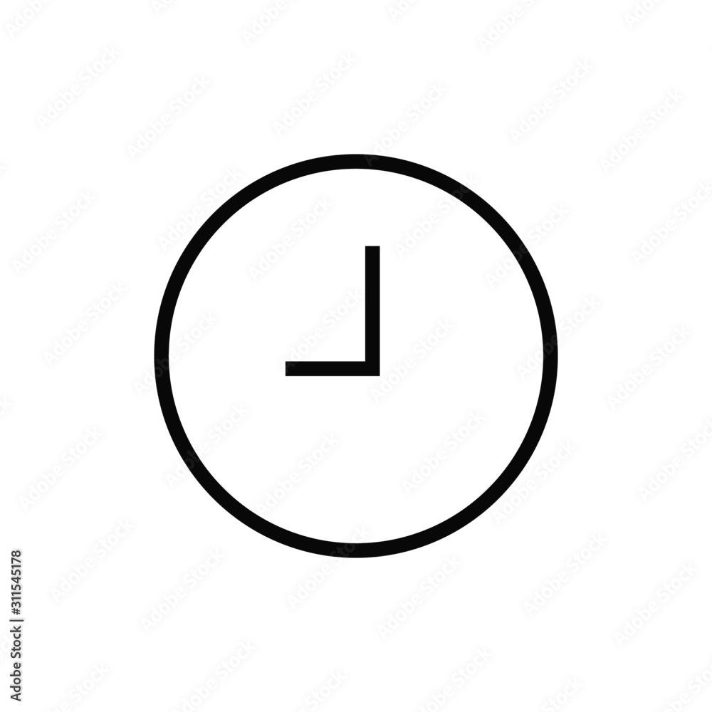 time vector icon isolated symbol time vector icon isolated symbol