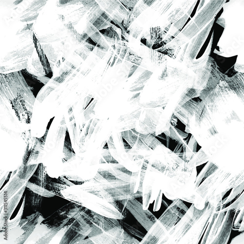 dynamic brush strokes.