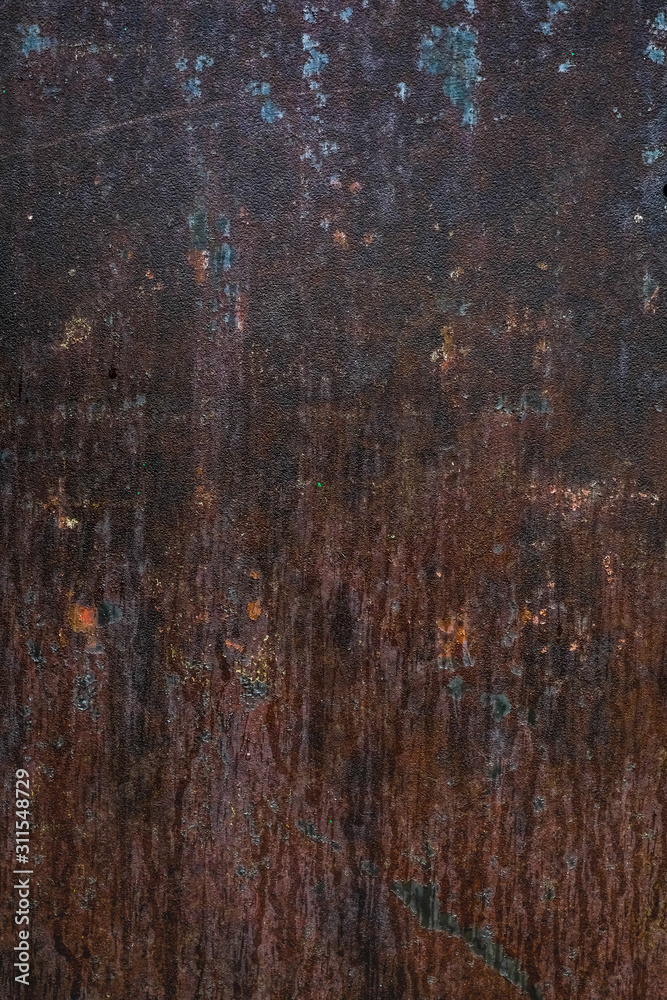 Rusty metal painted texture background.