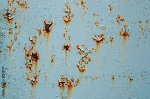 Rusty metal painted texture background. © tijuana2014