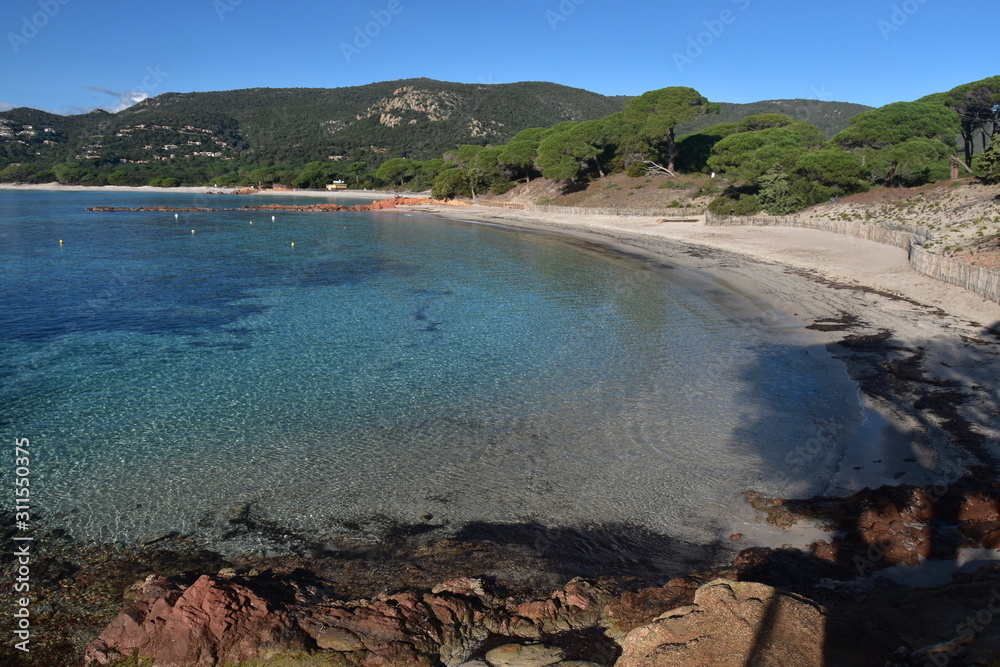 La plage de Palombaggia en Corse