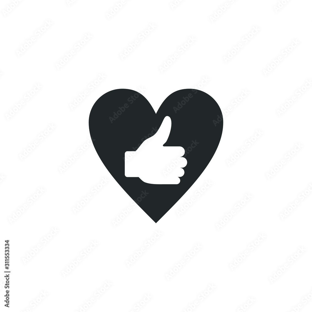 Flat Hand Like icon template color editable. Like symbol vector sign isolated on white background illustration for graphic and web design. Flat Hand Like icon template color editable. Like symbol vector sign isolated on white background illustration for graphic and web design.
