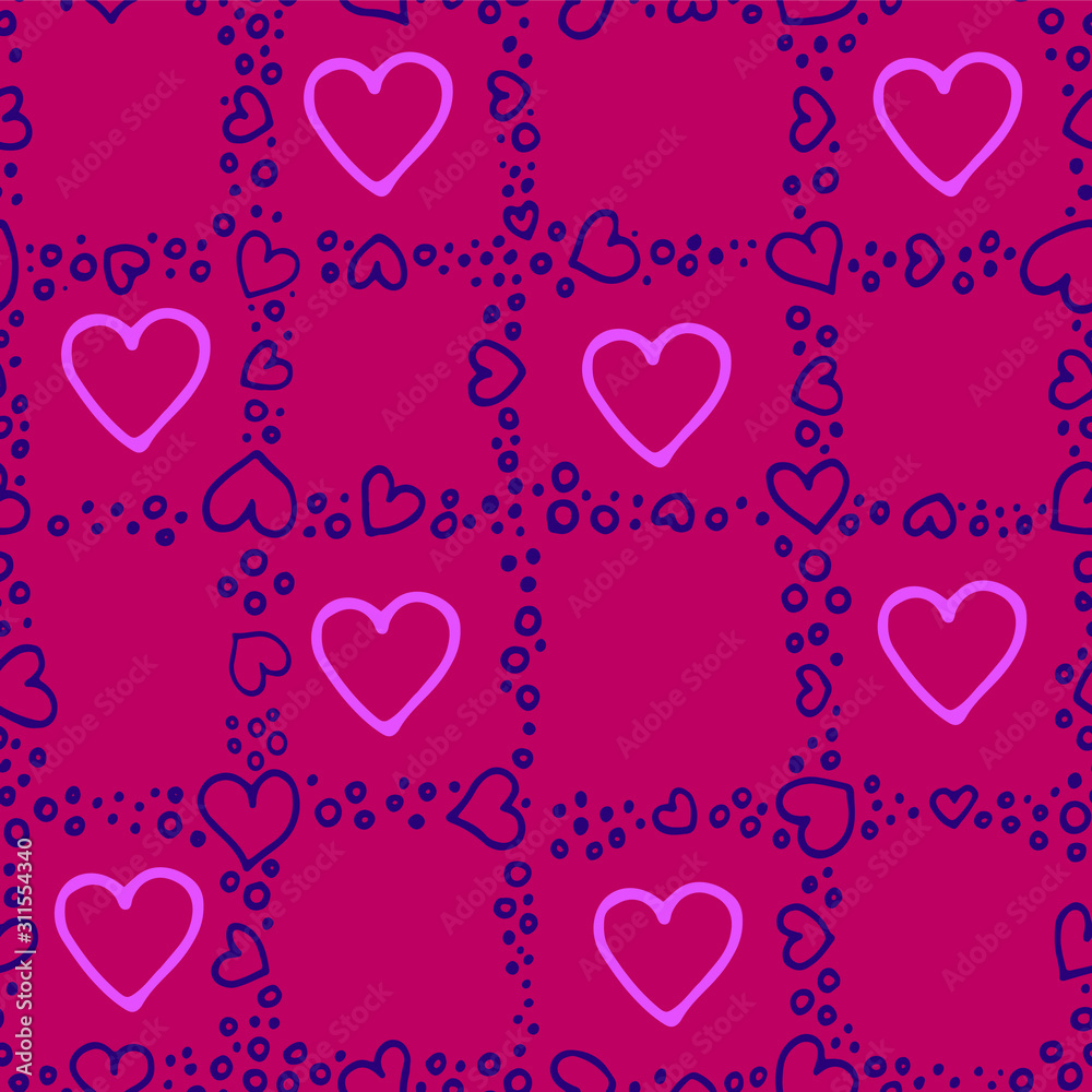 seamless pattern with hearts seamless pattern with hearts