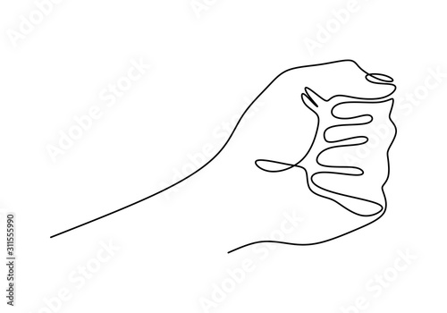 Continuous one line drawing...