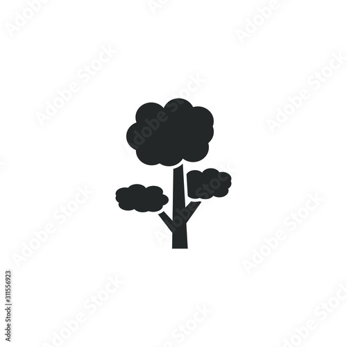Tree icon template color editable. Tree symbol vector sign isolated on white background illustration for graphic and web design.