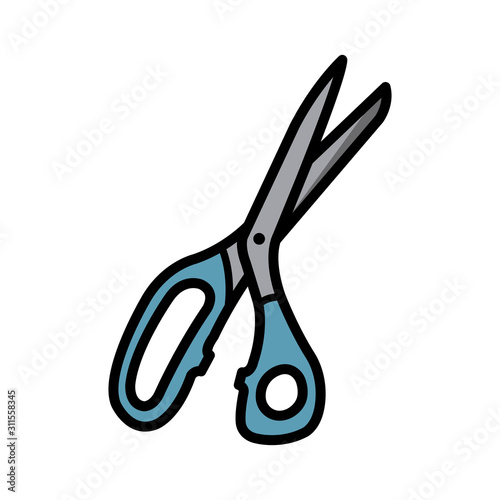 kitchen shears - scissor icon vector design template
