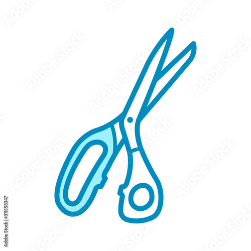 kitchen shears - scissor icon vector design template