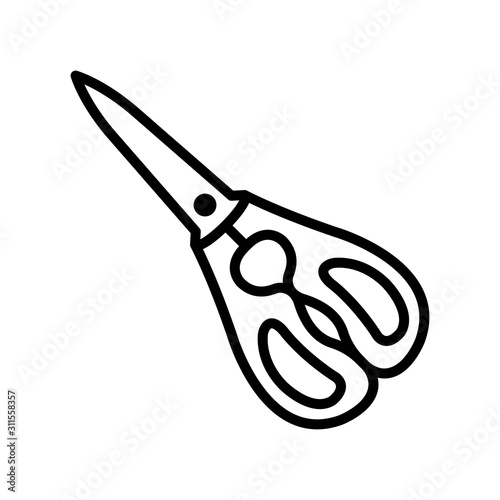 kitchen shears - scissor icon vector design template