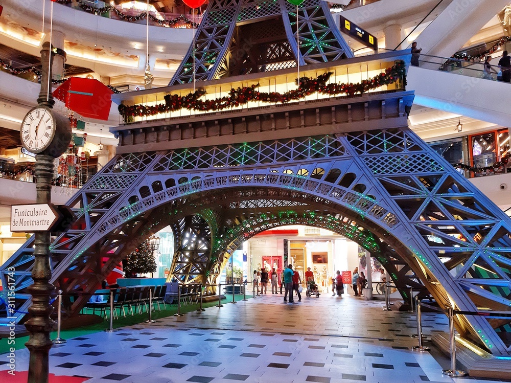 Obraz premium Pattaya,Thailand - December 20,2019: At the Terminal 21 shopping mall - image