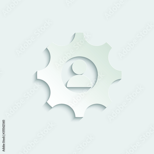 paper Repair Icon vector. settings icon vector