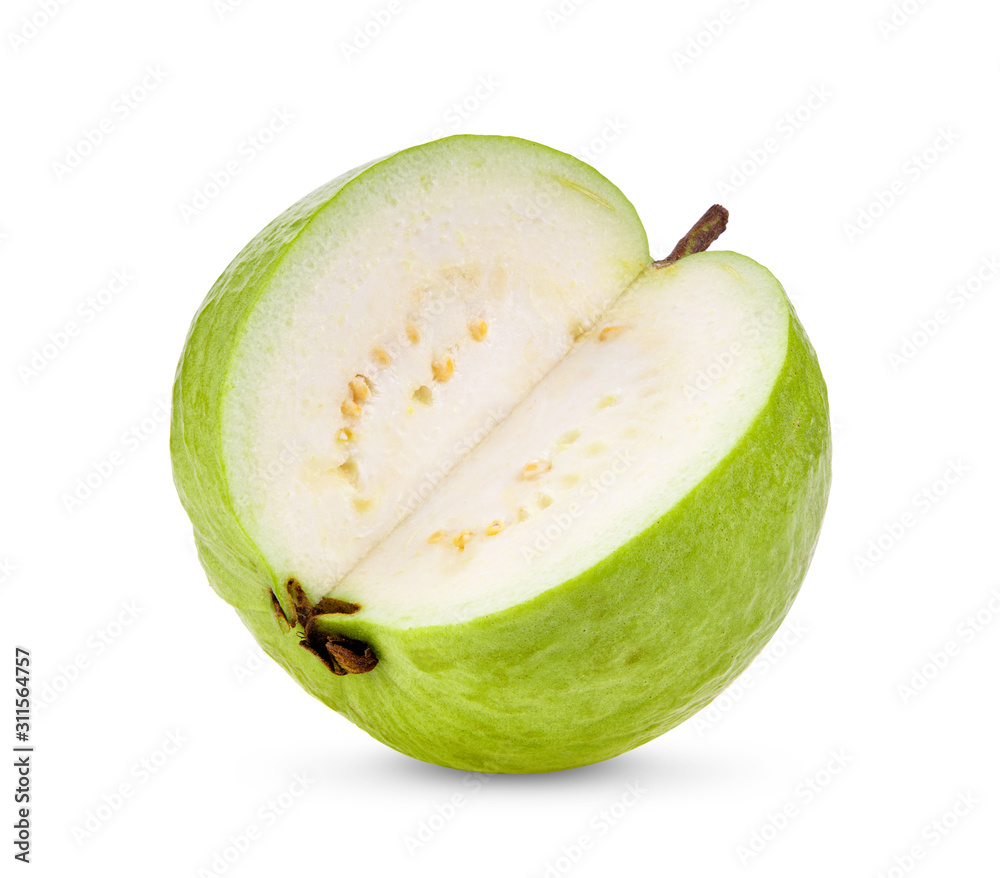 Guava fruit isolated on white Guava fruit isolated on white