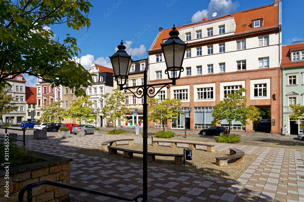 Stadtansicht Zeitz, Burgenlandkreis, Sachsen-Anhalt, Deutschland