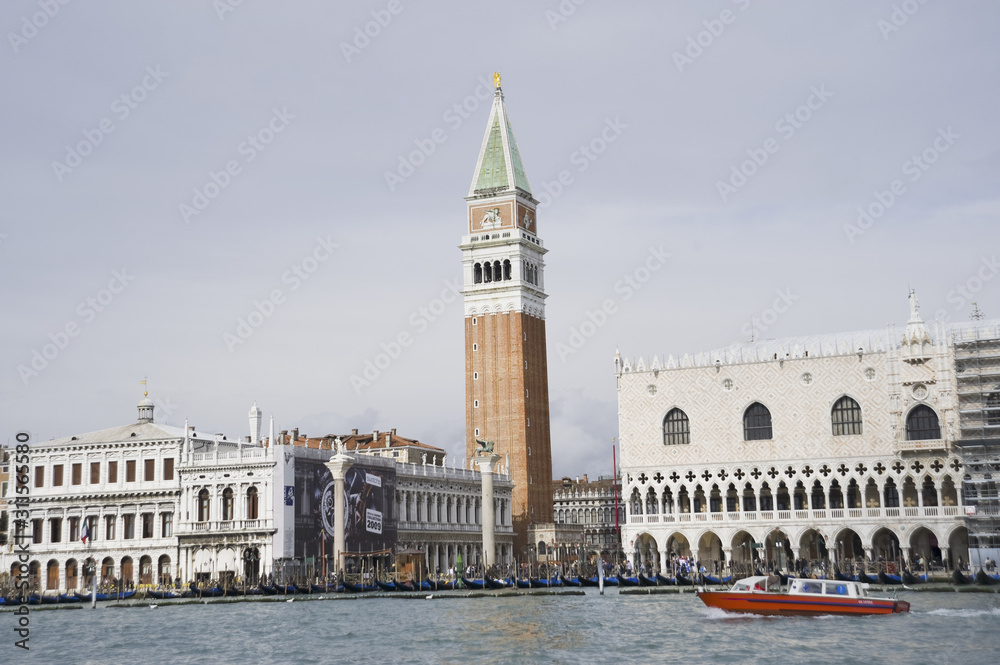 Venedig, Dogenpalast, Palazzo Ducale, Campanile, Italien, Veneti