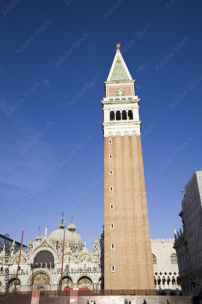 Venedig, Markusplatz, Campanile, Markuskirche, Italien, Venetien