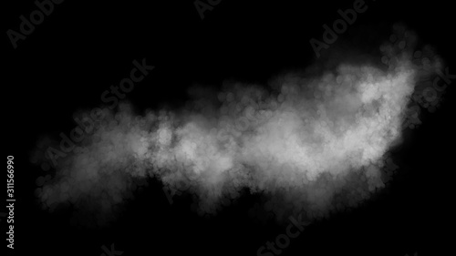 smoke on black background © Yammy