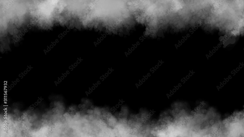 smoke on black background