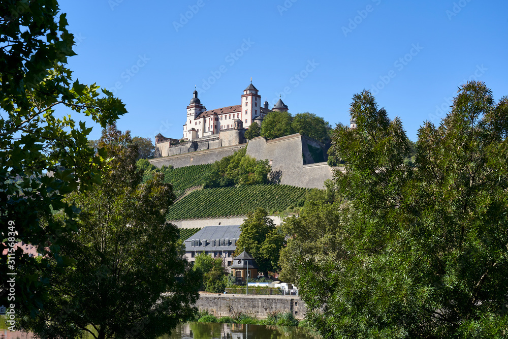 Festung Marienberg,Würzburg, Unterfranken, Franken, Bayern, Deutschland
