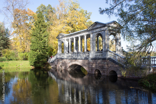 Marble Bridge in Tsarskoye Selo St. Petersburg